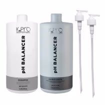 Imagem do produto Kit K.Pro pH Balancer Shampoo 1 Litro + Acidificante 1 Litro + Válvulas Pump