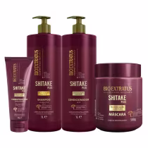 Imagem do produto Kit Shitake Shampoo Cond 1L Máscara 500 Finalizador 200g
