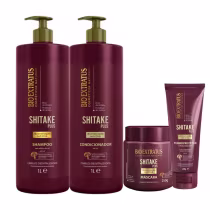 Imagem do produto Kit Shitake Shampoo Cond 1L Máscara 250g Finalizador 200g