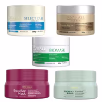 Imagem do produto Kit 5 Máscaras 300g – Biomask, Extreme Repair, Proboo Fiber, Equalize e Select Care