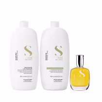 Imagem do produto Kit Alfaparf Semi Di Lino Diamond - Shampoo 1L + Condicionador 1L + Cristalli 50ml