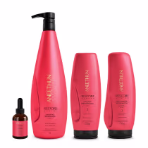 Imagem do produto Kit Aneethun Restore System - Shampoo 1L + Máscara 250g + Finalizador 250g + Booster Capilar 40ml