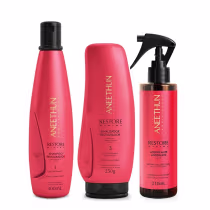 Imagem do produto Kit Aneethun Restore System - Shampoo 300ml + Finalizador 250g + Acidificante Antidanos 210ml