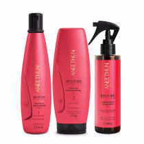 Imagem do produto Kit Aneethun Restore System - Shampoo 300ml + Máscara 250g + Acidificante Antidanos 210ml