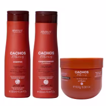 Imagem do produto Kit Arvensis Professional Cachos Naturais - Shampoo & Condicionador 300ml + Geleia Alta Fixação 300g