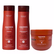 Imagem do produto Kit Arvensis Professional Cachos Naturais - Shampoo & Condicionador 300ml + Geleia Alta Fixação 300g