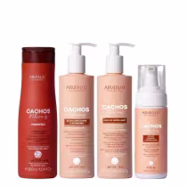 Imagem do produto Kit Arvensis Cachos Naturais Light - Shampoo + Geleia & Leave-In 300ml & Mousse 150ml