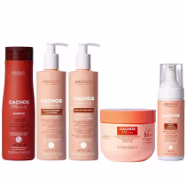 Imagem do produto Kit Arvensis Cachos Naturais Light - Shampoo + Geleia & Leave-In 300ml & Mascara 2x1 300g & Mousse 150ml