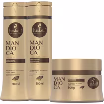 Imagem do produto Kit Haskell Mandioca Shampoo Condicionador Mascara 300ml