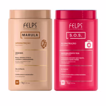 Imagem do produto Kit Felps Máscaras 1KG Marula e SOS