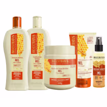 Imagem do produto Kit Mel Shampoo, Condicionador e Banho de Creme 500 Finalizador 150 e Umectante