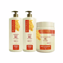 Imagem do produto Kit Mel Shampoo, Condicionador e Banho de Creme 1Litro
