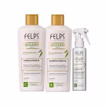 Imagem do produto Felps Quiabo Manutenção Pós Progressiva Shampoo, Condicionador e Fluido