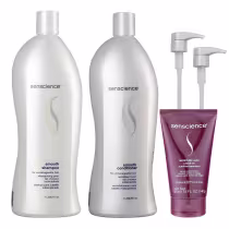 Imagem do produto Kit Senscience Smooth - Shampoo & Condicionador 1L + Moisture Lock Leave-In 150ml + Válvula