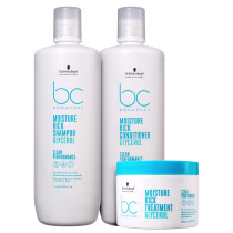 Imagem do produto Kit Schwarzkopf Professional BC Bonacure Clean Performance Moisture Kick Super Trio (3 Produtos)