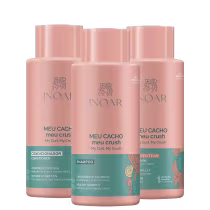 Imagem do produto Kit Inoar Meu Cacho, Meu Crush Home Care (3 Produtos)
