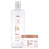 Imagem do produto Kit Schwarzkopf Professional BC Bonacure Clean Performance Time Restore Duo Treatment Super (2 Produtos)