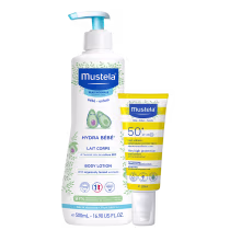 Imagem do produto Kit Mustela Protetor Solar FPS50 + Hydra Bébé (2 Produtos)