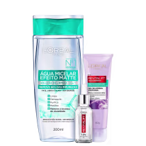Imagem do produto Kit L'Oréal Paris Revitalift + Efeito Matte (3 Produtos)
