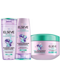Imagem do produto Kit Elseve L'Oréal Paris Pure Hialurônico Trio (3 Produtos)