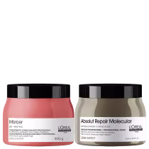 Kit L'Oréal Professionnel Absolut Repair Molecular + NutriOil Masks, com máscara capilar Absolut Repair Molecular e máscara capilar Inforcer , da marca  L'Oréal Professionnel