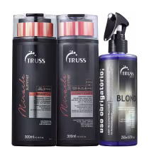 Shampoo e condicionador Miracle Summer, e Uso Obrigatório Blond.