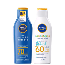 Imagem do produto Kit NIVEA Sun Protect & Hidrata FPS70 + Babies & Kids FPS 60 (2 Produtos)