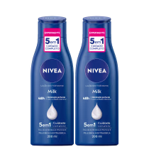 Kit NIVEA com 2 Unidades da loção Milk Pele Seca a Extrasseca Triplo de 200ml