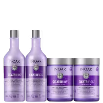 Kit Inoar Cicatrifios Loiro Perfeito Quarteto, 4 produtos.