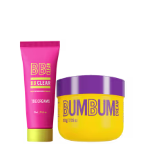 Kit Beleza Brasileira creme Bumbum Cream + uniformizador corporal BB Clear The Creams