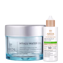 Imagem do produto Kit Adcos Hyalu Water Gel + Fotoproteção Diária Aqua Fluid FPS50 Bronze (2 Produtos)