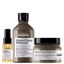 Imagem do produto Kit L'Oréal Professionnel Absolut Repair Molecular Gold Quinoa (3 Produtos)