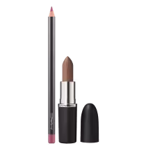 Kit M·A·C MACximal Satin Stone + Lip Pencil Dervish, 2 produtos.