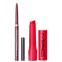 Kit M·A·C Squirt Heat Sensor + Lipglazer Glossy Liner Whirlin, 2 produtos.