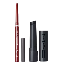 Kit M·A·C Squirt Jet + Lipglazer Glossy Liner Lady Danger, 2 produtos.
