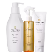Kerasys Propolis Hair Bonding Pro Repair + No Wash Repair Treatment, 3 produtos.