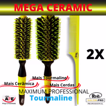 Imagem do produto RIÈ SALON-PRO KIT 2 ESC PROF  MEGA  47 ,57+1 PENTE-Pro RIE SALON PRO