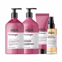 Imagem do produto Kit L'Or?al Professionnel Serie Expert Pro Longer - Shampoo e Condicionador e Leave-In e ”leo