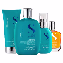 Imagem do produto Kit Alfaparf Milano Professional Semi Di Lino Curls - Shampoo e Condicionador e Creme e Óleo