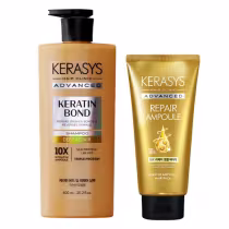 Imagem do produto Kerasys Duo reparação Intensa (Keratin Bond Shampoo 600ml + Advanced Ampoule Repair 300ml)