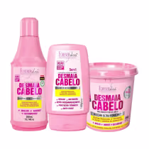 Imagem do produto Kit Shampoo Máscara e Leave-in Forever Liss Desmaia Cabelo