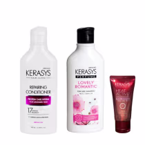 Imagem do produto Kerasys Kit (Sh Lovely 180ml + Cond. Repairing 180ml + Leave in Heat 50ml))