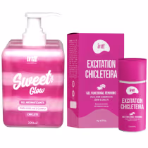 Imagem do produto Kit com Sweet Glow chiclete Intt Excitation chicleteira