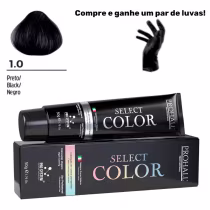 Imagem do produto Coloração Permanente Select Color Nº1.0 Preto Prohall 50g
