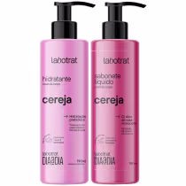 Imagem do produto Kit Sabonete Liquido + Hidratante Corpo E Rosto Labotrat Dia A Dia Cheiro De Fruta Cereja 190ml