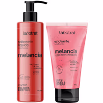Imagem do produto Kit Sabonete Liquido + Esfoliante Corpo E Rosto Labotrat Dia A Dia Cheiro De Fruta Melancia 150g