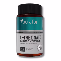 Imagem do produto L-Treonato Magnesio + Treonina 60 Capsulas Purafor Memória, Foco e Concentração