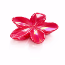Imagem do produto Presilha Piranha Holografica Flor G Vermelha