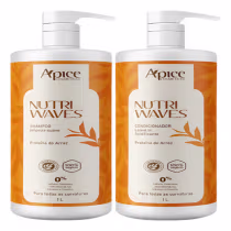 Imagem do produto Kit Apice Shampoo, Condicionador Onduladas Nutri Waves 2x 1l