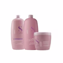 Imagem do produto Alfaparf Semi Di Lino Moisture Nutritive Shampoo, Condicionador 1000ml E Mascara 500g